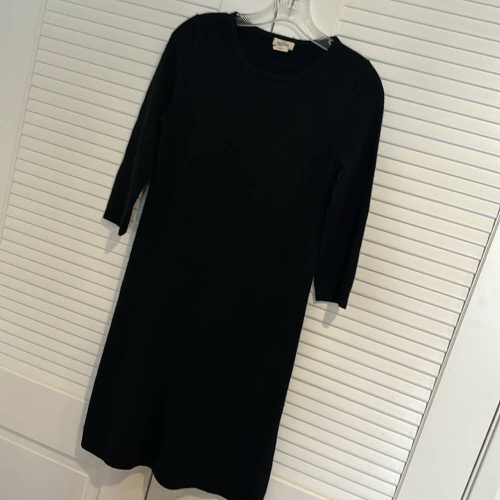 J Crew women’s black cashmere dress S